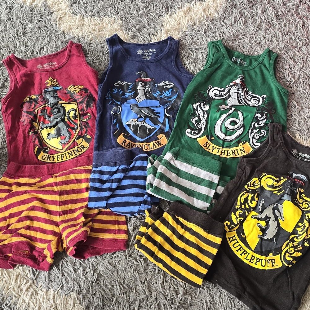 Harry Potter House Themed Pj Tank/Short Sets Size6
